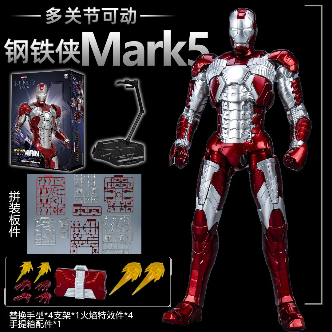 Original LED FondJoy Iron Man MK42 MK43 MK46 MK1 MK2 MK3 MK4 DIY Action Figures
