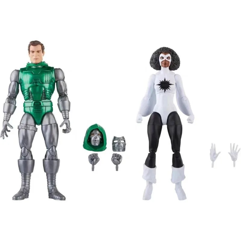 Original Hasbro Marvel Legends Series CAPTAIN MARVEL VS.DOCTOR DOOM Anime Figure Toy Collection Model