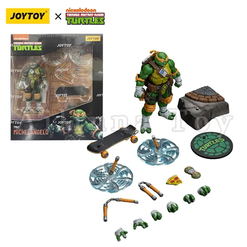 JOYTOY 1/18 Action Figure Turtles-Michelangelo Donatello Leonardo Raphael Anime