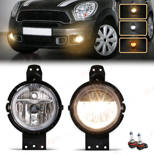 For BMW Mini Cooper 2011 - 2016 Countryman R60 Paceman R61 Fog Lights Headlight Front Driving Lamp Halogen LED Bulbs 63179802163