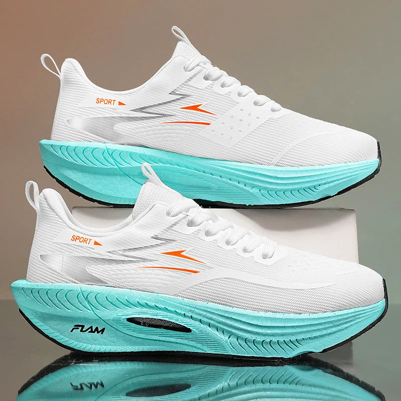 Running Shoes Men Sneakers Anti-slip Cushioned Comfortable Racing Carbon Plate Training Mesh Tennis Shoes Casual for Women 2026