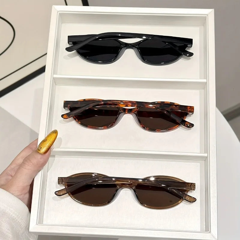 3 Pairs of Unisex Geometric Retro Classic Glasses A Daily Must-have Perfect Gift for Family and Friends Versatile Item