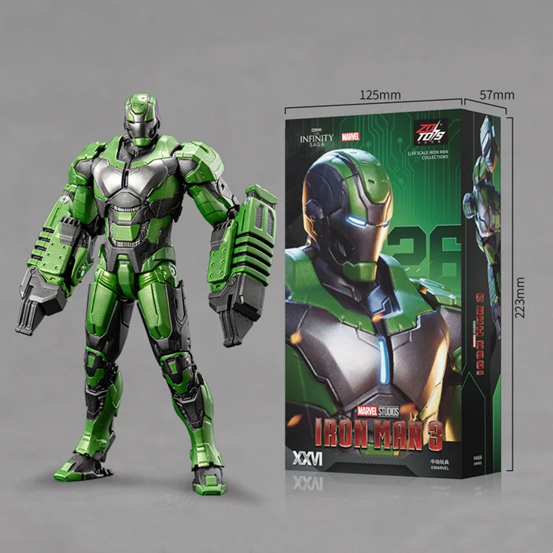 1:10 ZD Toys Iron Man Striker MK25,26 Gamma MK36 Peacemaker MK40 MK2 War Machine
