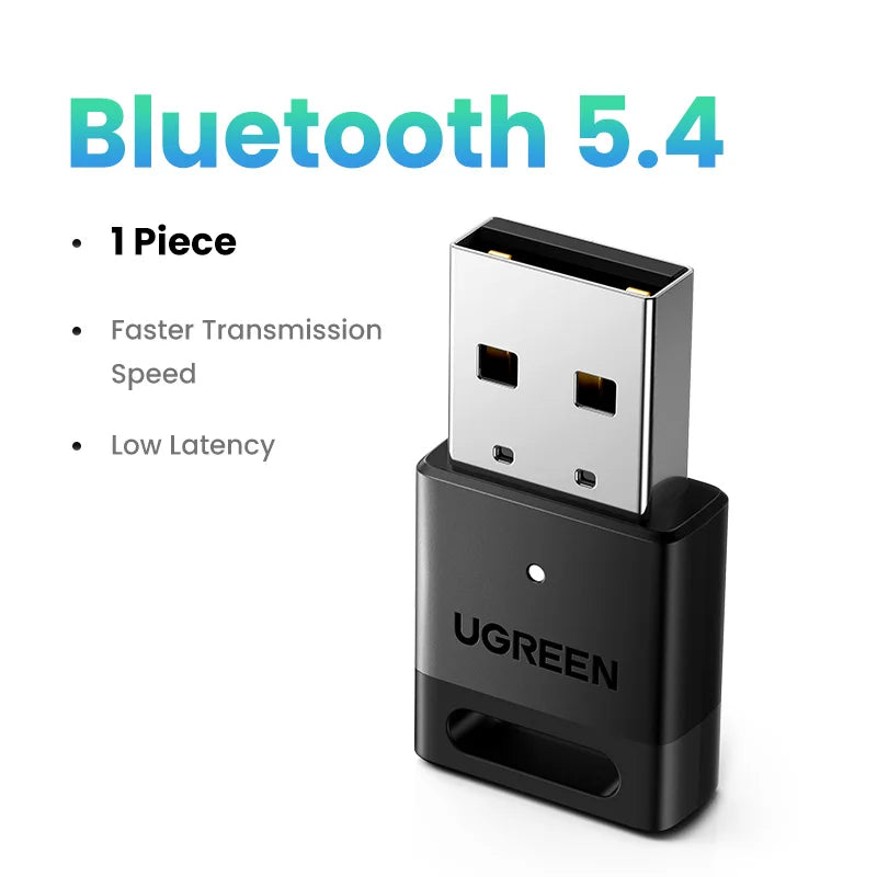 USB Bluetooth 5.4 Adapter Receiver & Transmitter Keyboard/Mouse/Headphone/Speak