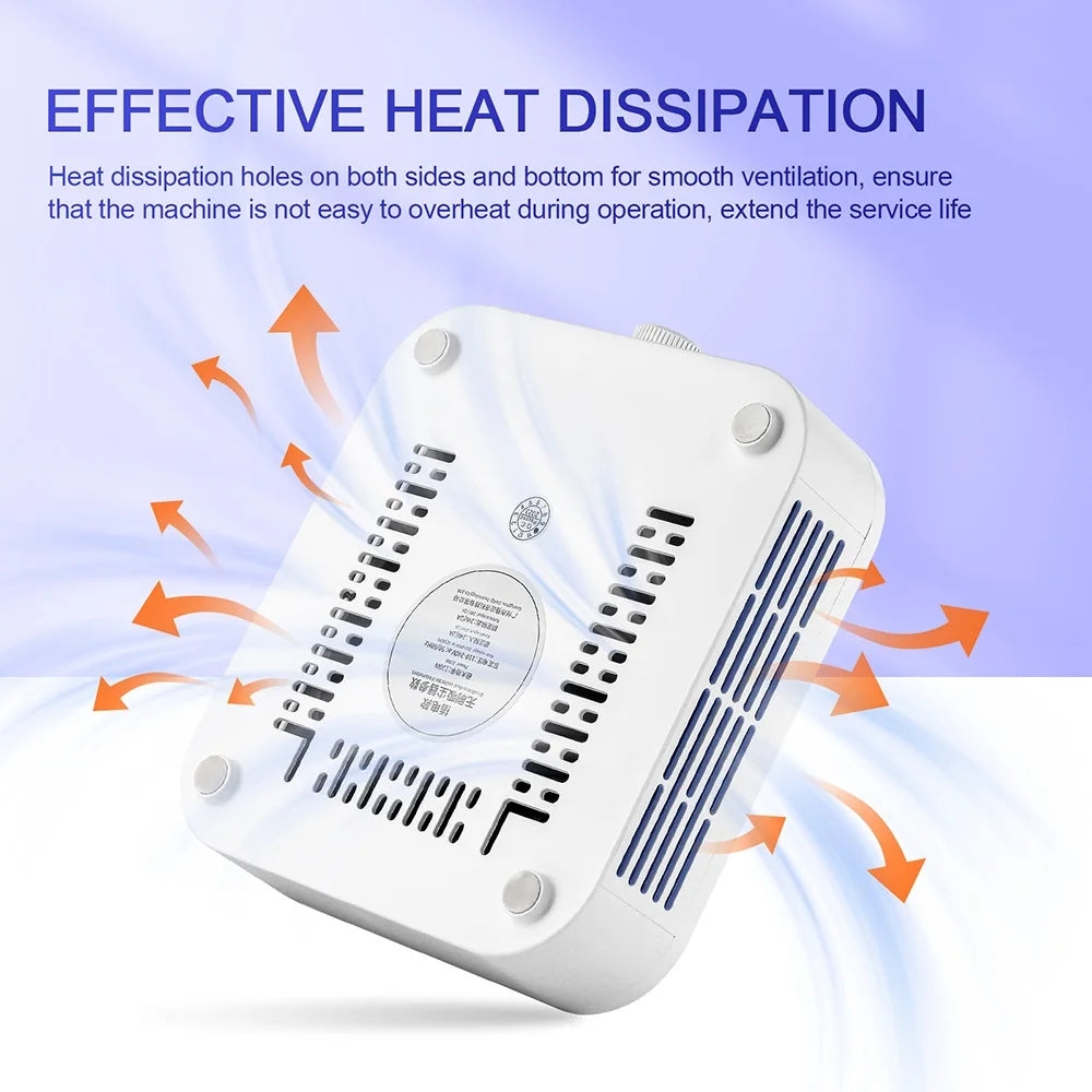 120W Powerful Nail Dust Collector With 2 Filter Super Suction Brushless Nail Dust Extractor Nail Art Manicure Fan Vacuum Cleaner