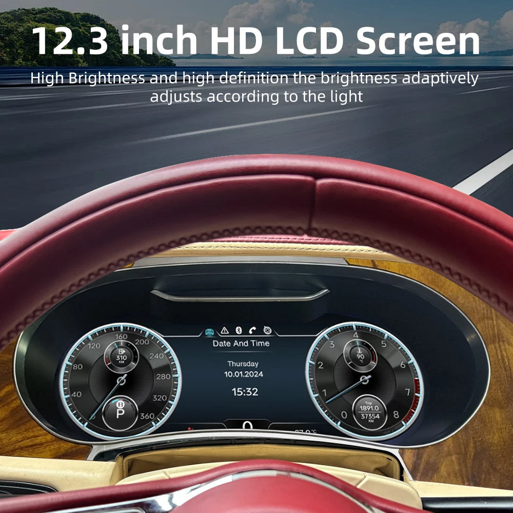 Cluster Digital Dashboard For Bentley Flying Spur Continental GT 2005-2012 car cluster instrument panel/Wireless CarPlay