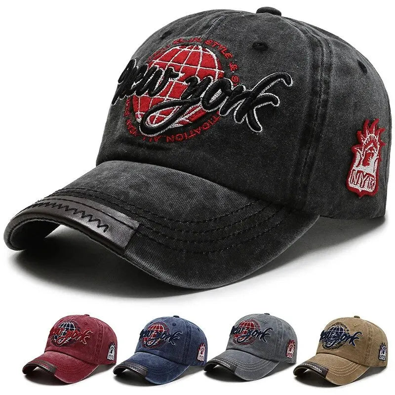 Distressed Cotton Washed Baseball Cap Outdoor Sunscreen Hat Casual Versatile Hat
