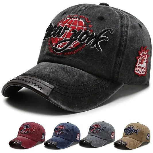 Distressed Cotton Washed Baseball Cap Outdoor Sunscreen Hat Casual Versatile Hat