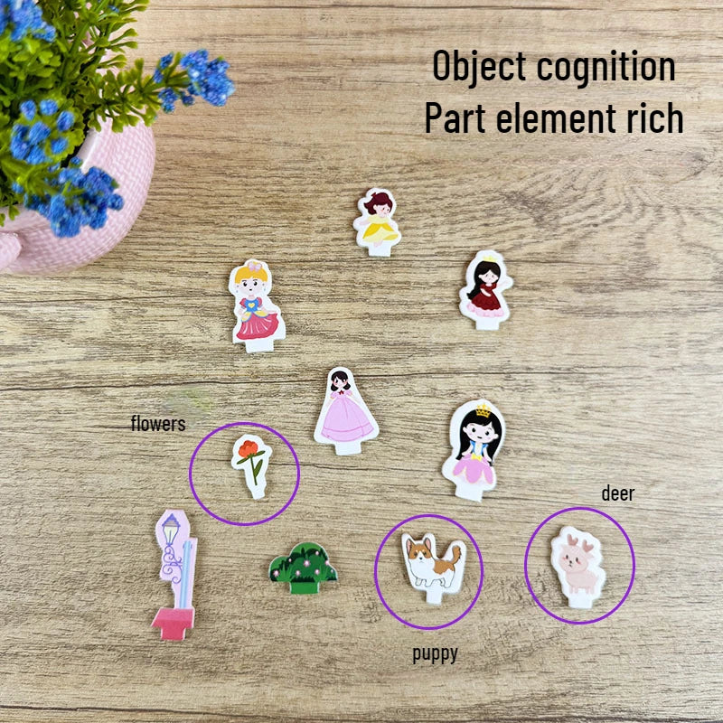 Castle Paper 3d Three-dimensional Puzzle Handmade DIY Puzzle Origami Kindergarten Children 6-10 Years Old Educational Toys
