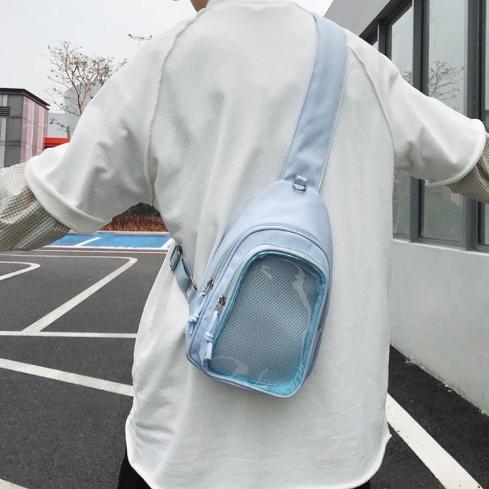 Kawaii Japanese Itabag Girls Soft Nylon Backpack Crossbody Bags 10CM Doll Women With Display Plate Cross Body Sling Pouch 2026