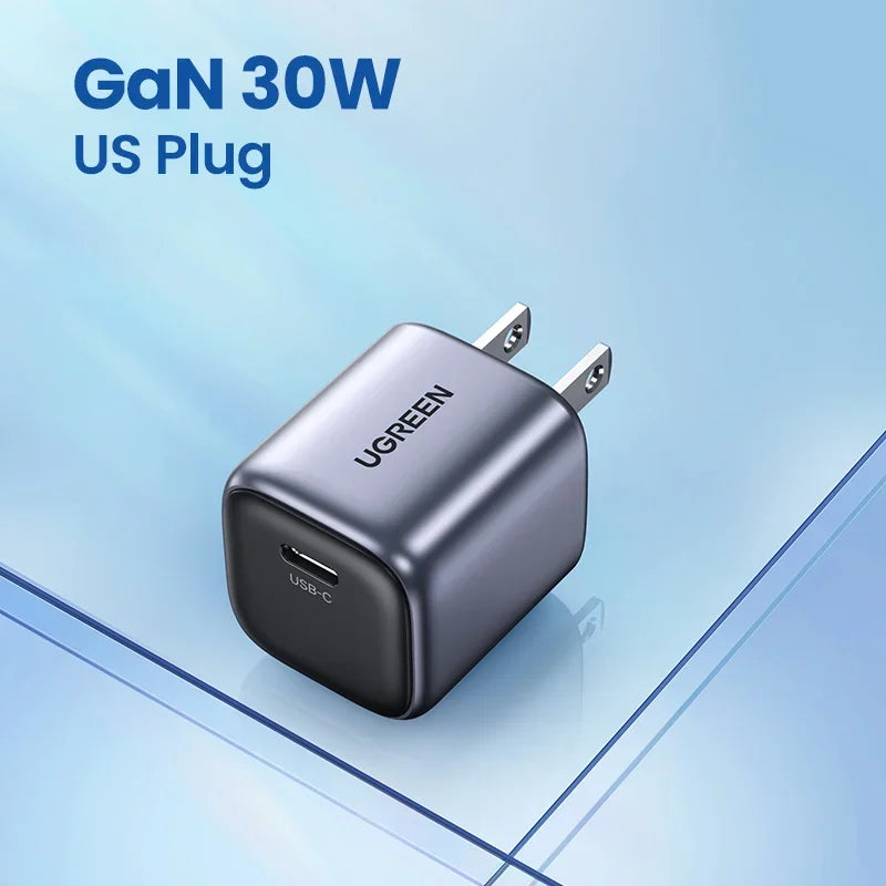 US Plug GaN 45W 20W USB Charger PD QC 3.0 Fast Quick Charger Iphone Samsung