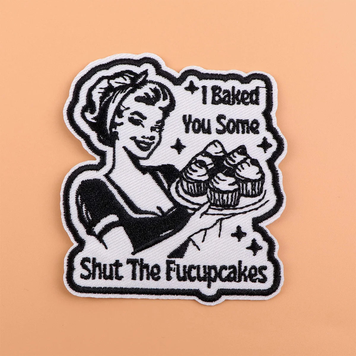 Cake Embroidery Patch Funny Quotes Iron On Patches For Clothing Thermoadhesive Patches On Clothes DIY Sew Badges