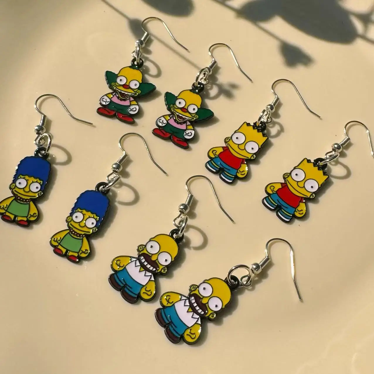 4/3/7 Pairs NEW Cute  alloy Cartoon Earrings Set for Women Girls Ear Piercing Fashion Party Jewelry Gift