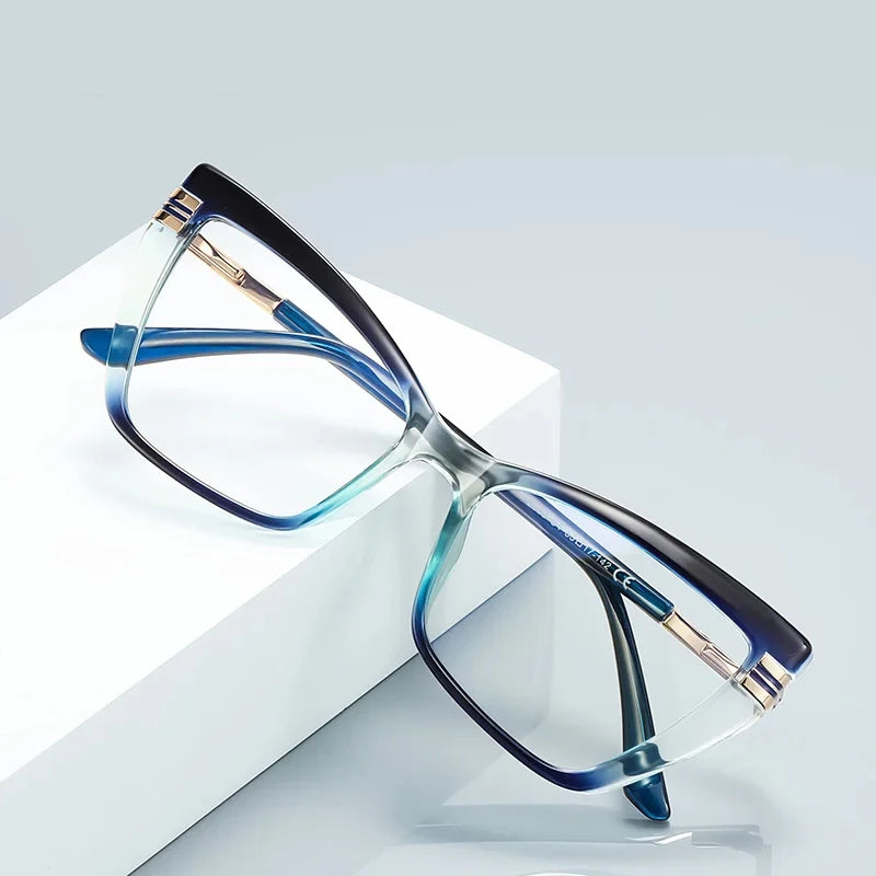 JNPCXI New Retro Square Clear Anti-Blu-Ray Eyewear TR90 Women Glasses Frame Fashion Men Optical Eyeglasses Frame Computer