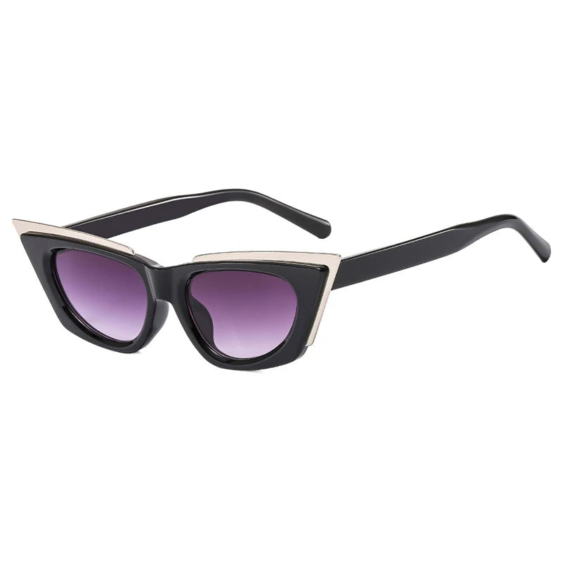 JNPCXI New Cat Eye Women Sunglasses Fashion Brand Designer Shades UV400 Trending Men Yellow Sun Glasses