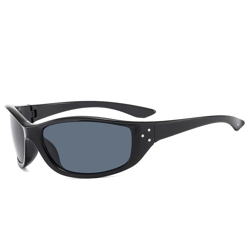 JNPCXI New Retro Y2K Candy Color Cat Eye Sunglasses Women Fashion Rivets Outdoor Sports Punk Men Trending Sun Glasses