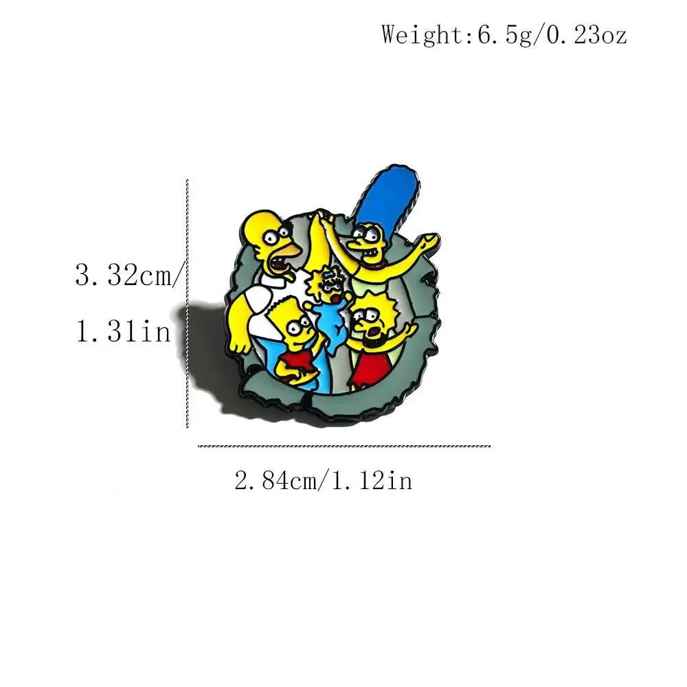 8pcs Cartoon Pins Set Funny Creativity Badges for Backpack Clothes Brooch Accessory the best choice for gifts