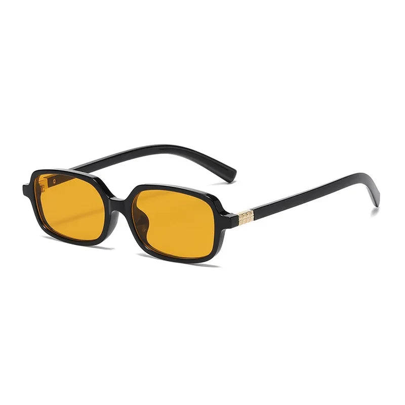 JNPCXI Fashion Women Small Rectangle Sunglasses Retro Leopard Shades UV400 Anti-Blue Light Glasses Frames