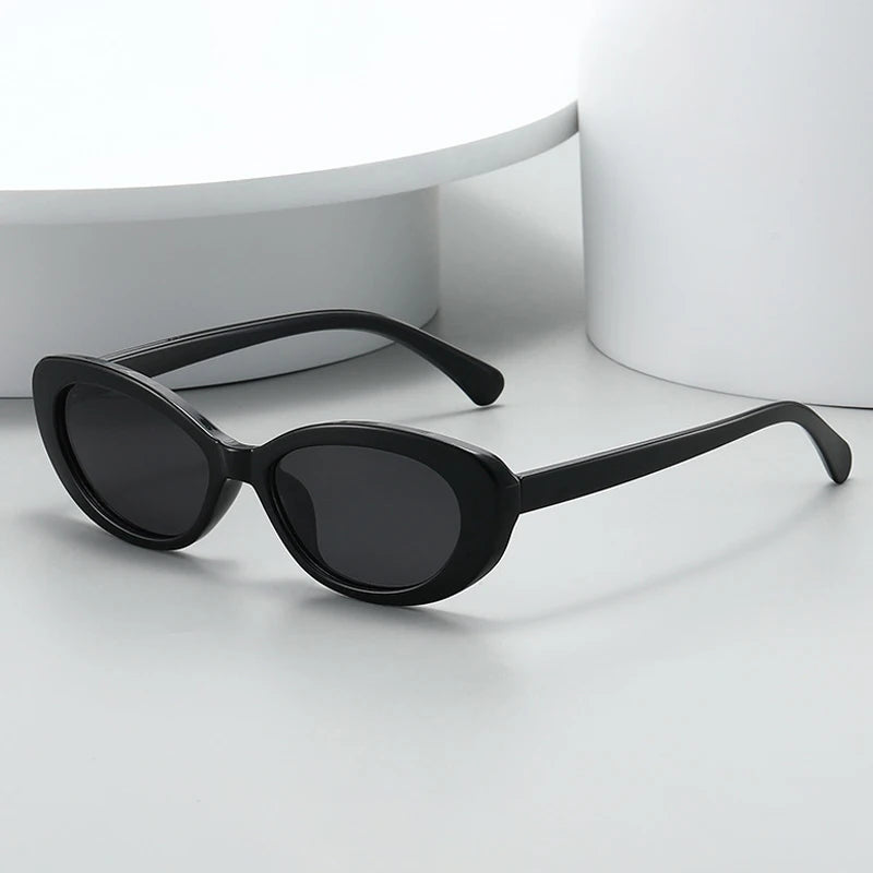 JNPCXI Small Oval Sunglasses for Women Vintage Design Sun glasses Shades Female Retro Punk Men Sunglass Outdoor Trendy Eyewear