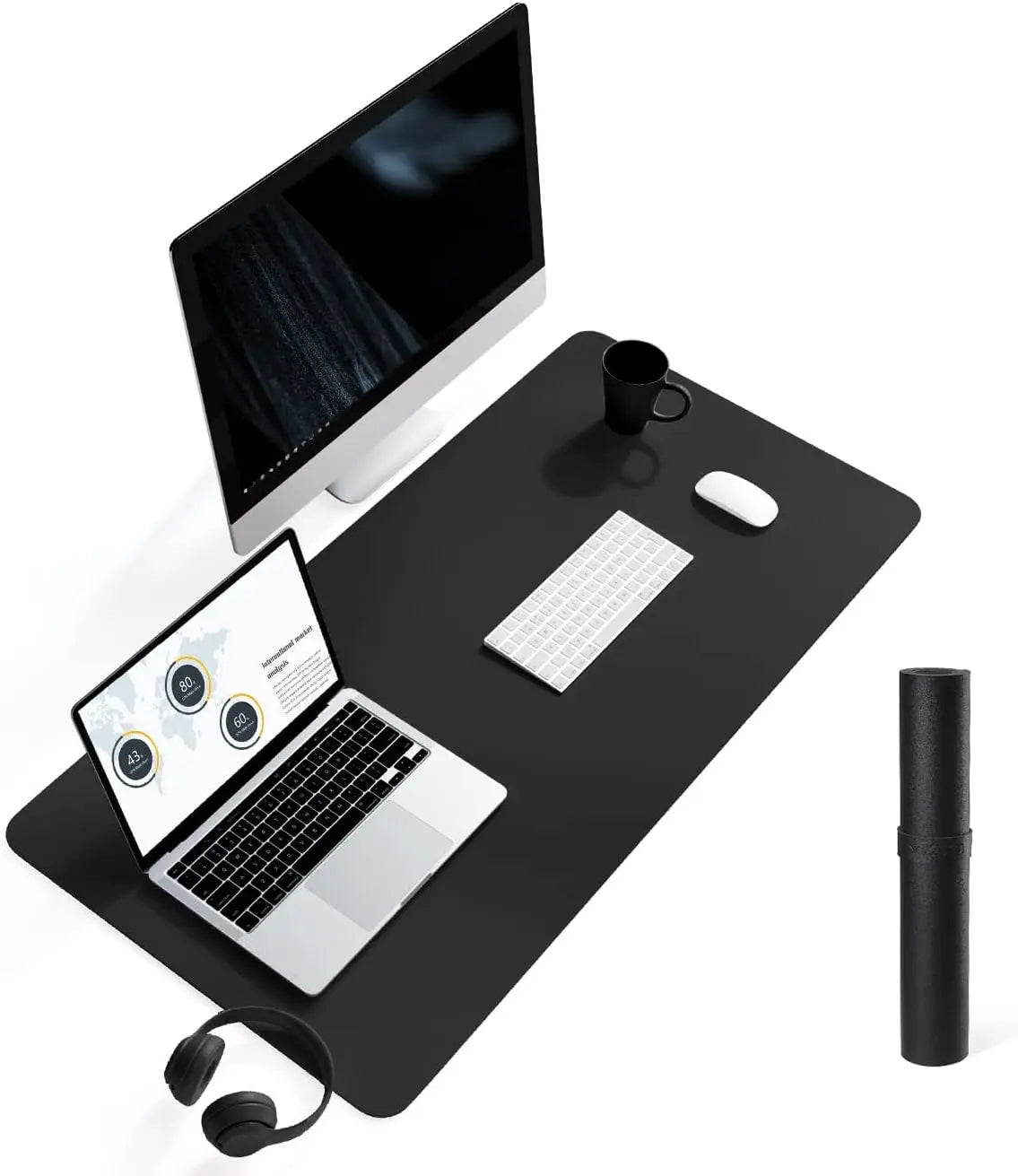 Large Size Office Desk Pad Ultra Thin Large Mouse Pad Waterproof PU Leather Desk Table Protector