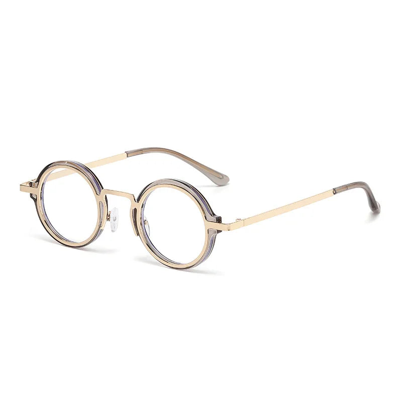 JNPCXI New Retro Round Punk Women Sunglasses Fashion Gradient Leopard Tea Shades UV400 Men Sun Glasses