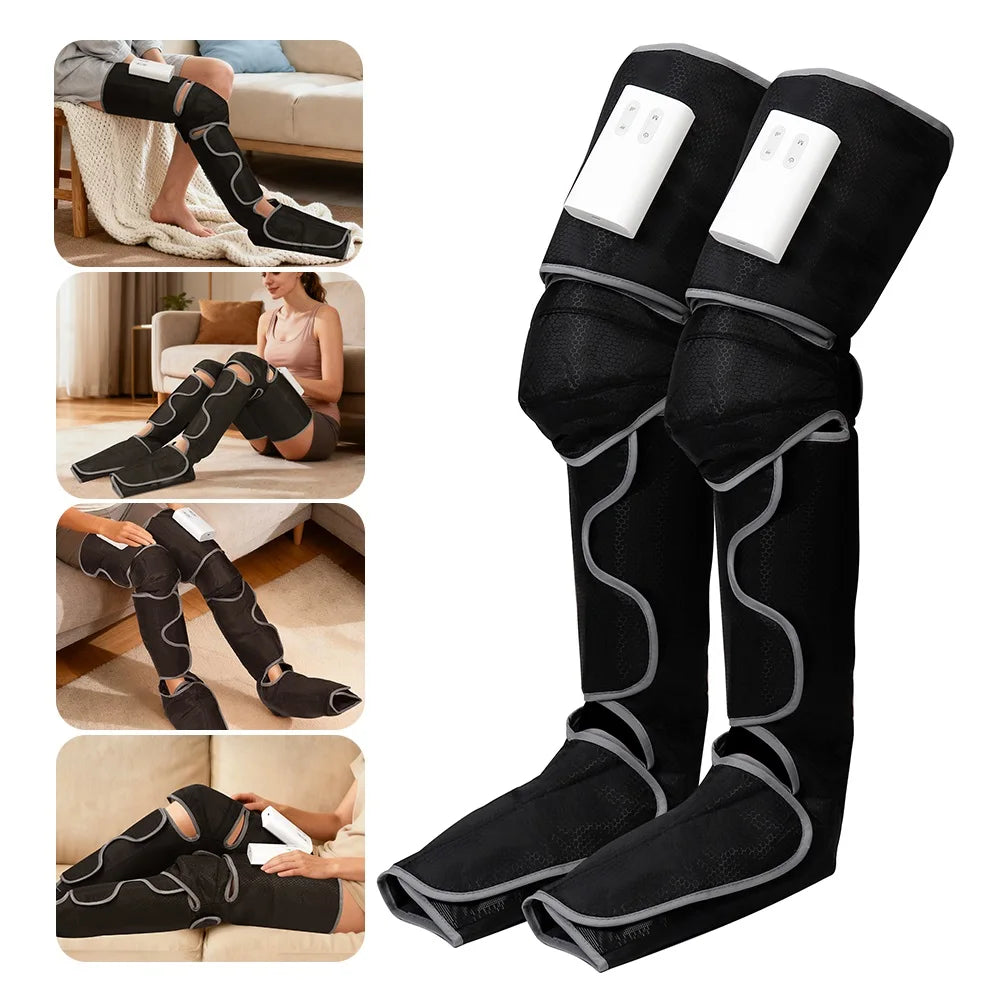 Electric Leg Massager Airbag Kneading Vibration Leg Knee Foot Massager Wireless Thigh Calf Air Pressure Relaxation masajeador
