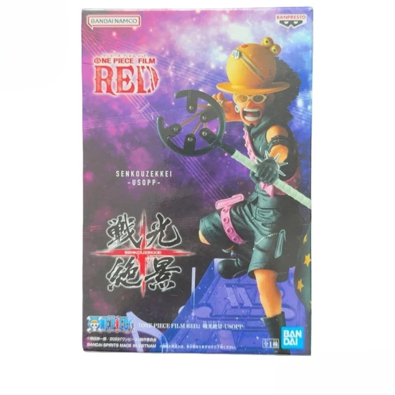 【IN STOCK】Original Banpresto Senkouzekkei One Piece Film Red Usopp 12cm Figure PVC Collectible Model Toy Gift