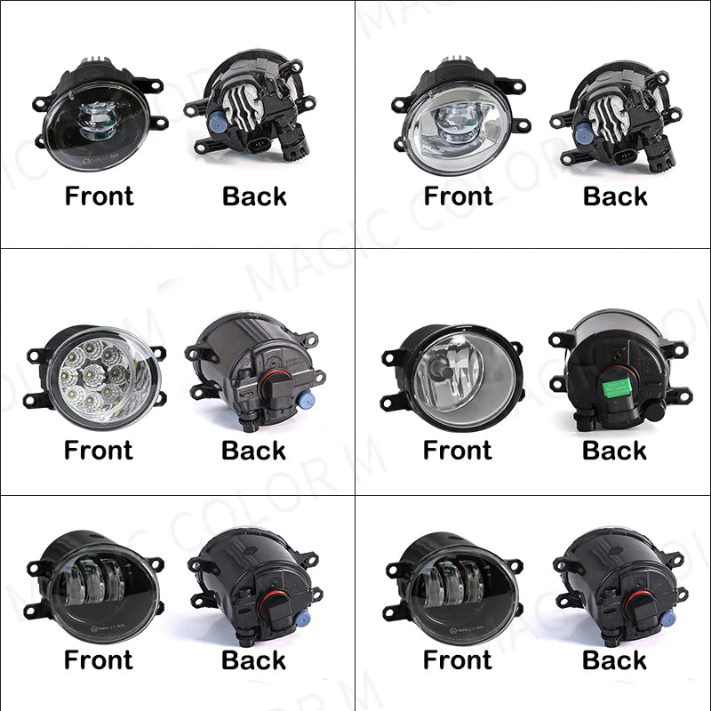 2PCS 3.5 Inch LED Fog Lamps For Toyota Corolla RAV4 Camry Yaris Prius CHR Hilux Lexus Car Headlight Daytime Running Lights 12V
