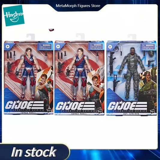 Original Hasbro G.I. Joe Classified Series Twins 44 Tomax Paoli 45 Xamot Paoli 46 Sgt.Stalker Action Figure Collection Toys