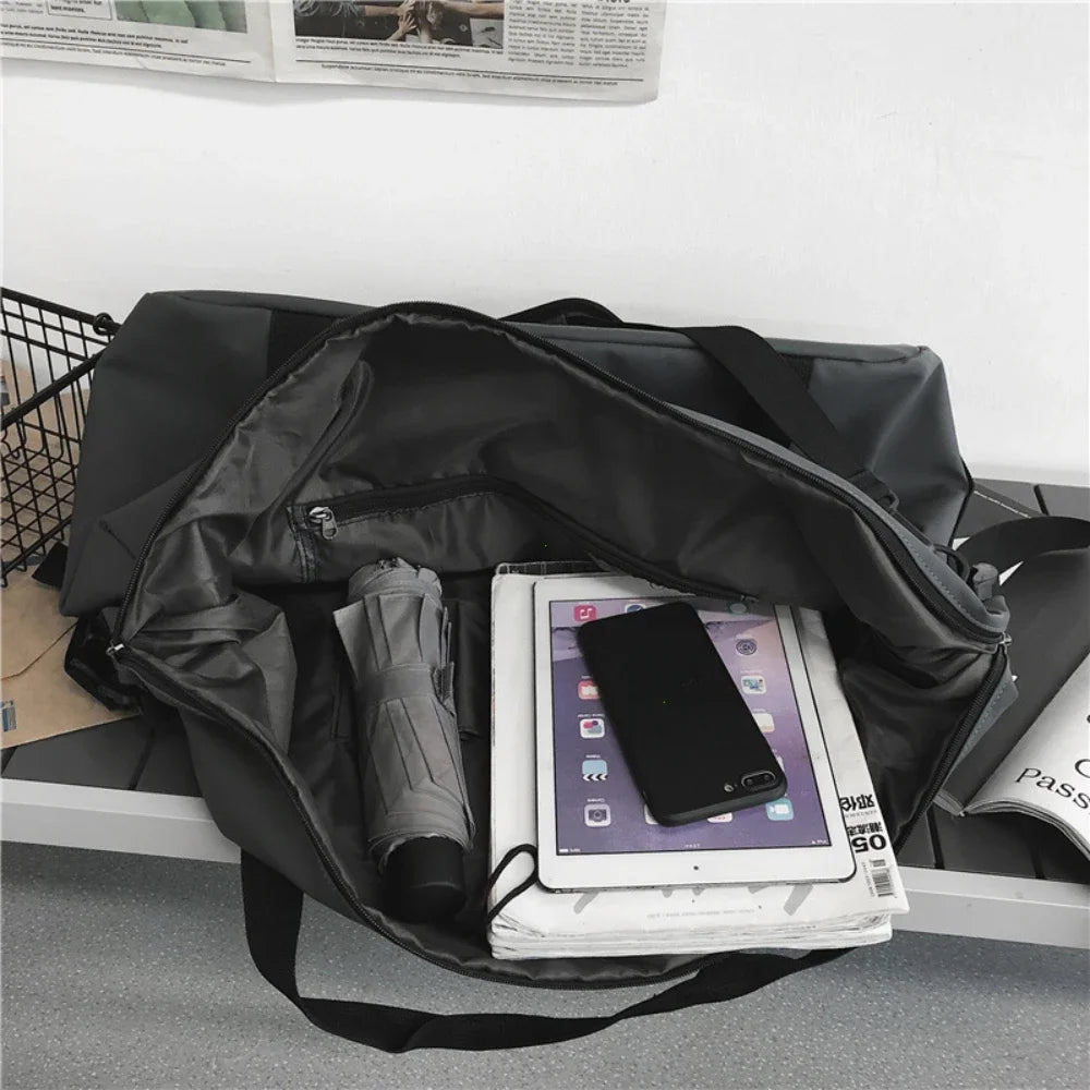 Handheld Travel Bag, Large Capacity Sports and Fitness Bag, Lightweight Storage Luggage Bag, One Shoulder Crossbody Travel Bag