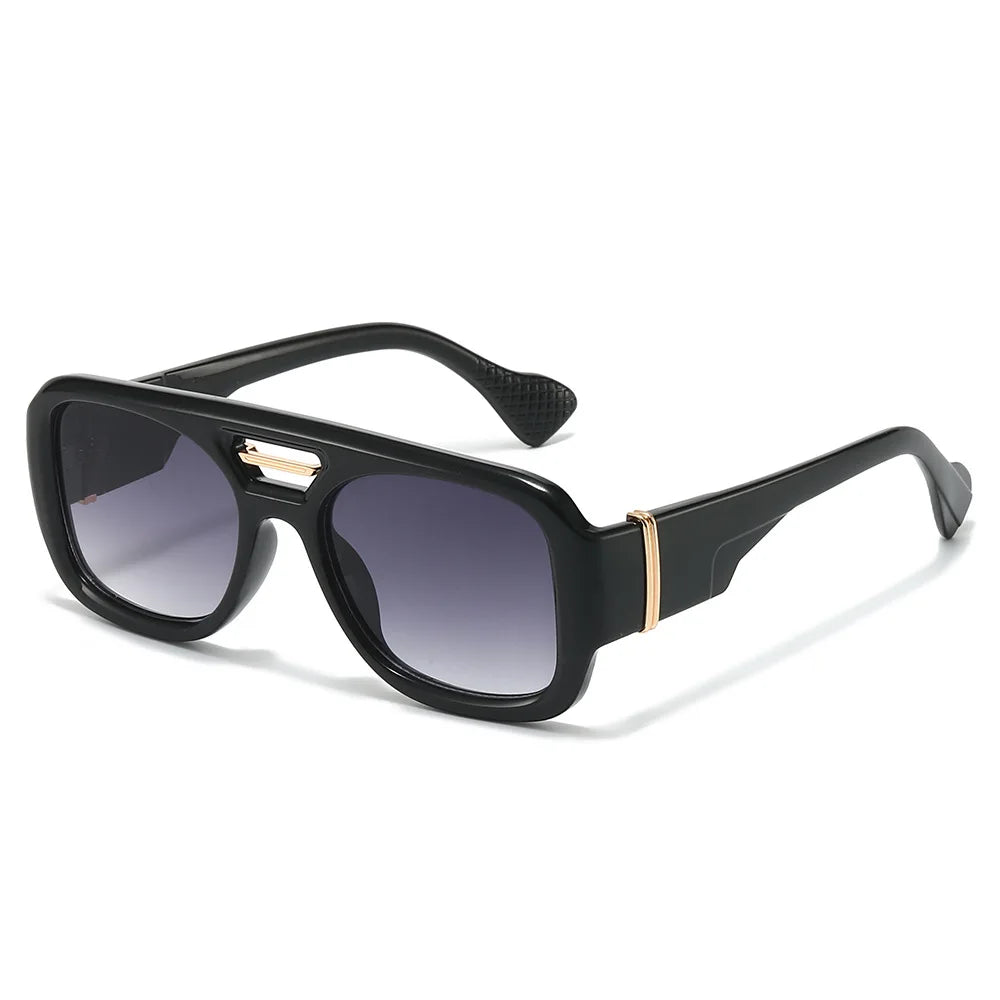 JNPCXI Fashion Square Sunglasses Women Fashion Brand Design Retro Blue Gradient Shades UV400 Men Punk Sun Glasses