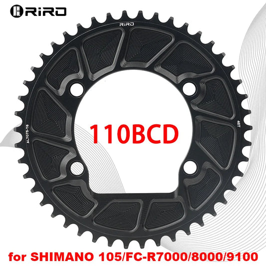 RIRO Bike Chainring 110BCD 46T 48T 50T 52T 54T 56T 58T Sprocket Road Bicycle Chainwheel for SHIMANO 105/FC-R7000/R8000/R9100