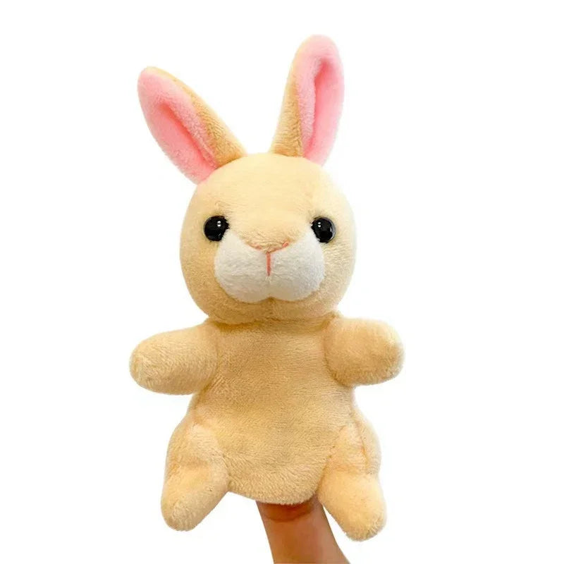 New Hand Puppet Plush Toy Cartoon Animal Family Finger Puppet Role Play Tell Story Cloth Doll Educational Toys For Children Kids