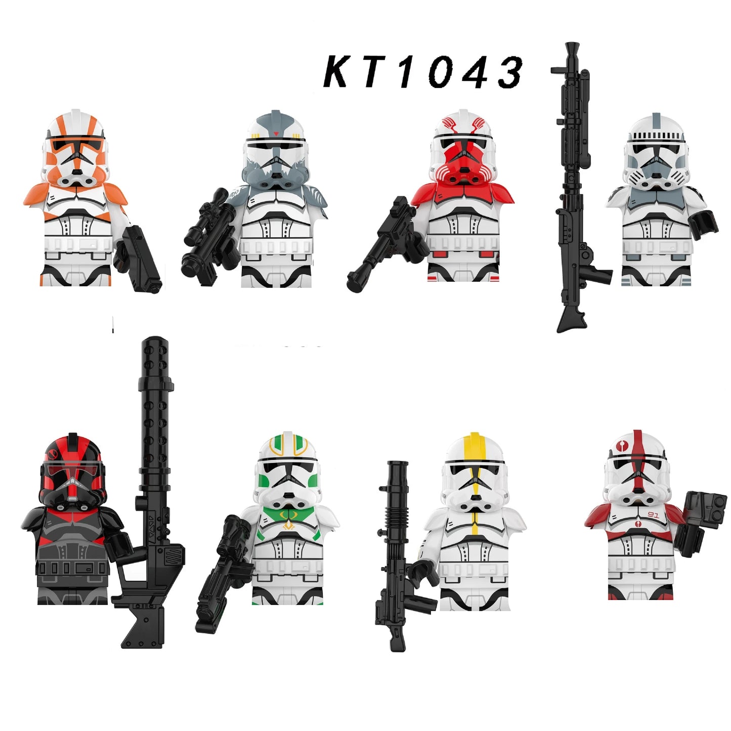 21st Nova Corps Custom Minifigures Star War Army Pack Purple Clone Troopers M12