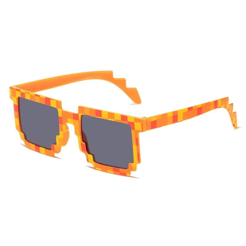 5PCS New Mosaic Glasses Fashion Trend My World Personalized Pixel Sunglasses