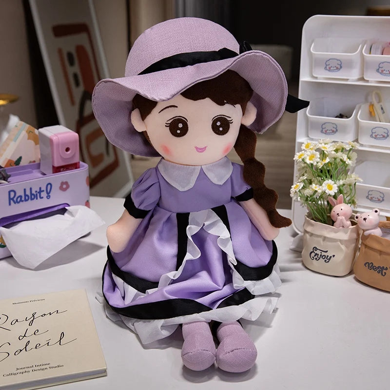 Kawaii Plush Girl Dolls  Soft Stuffed Dolls Lovely Plush Toys Girl Toys Kids Birthday Valentine Gift