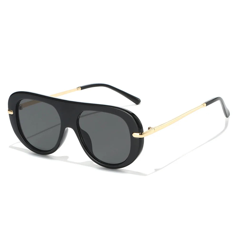 JNPCXI New Retro Pilot Sunglasses Women Fashion Gradient Shades UV400 Men Leopard Green Punk Sun Glasses