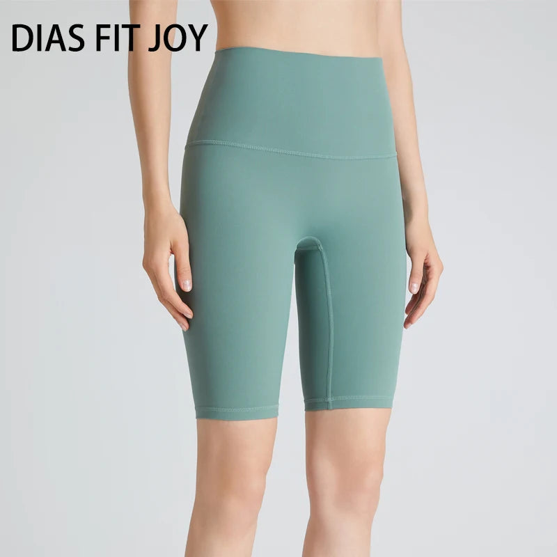 DIAS FIT JOY Women's High Waist Yoga Shorts Quick Drying Hip Lift Fitness Running Cycling QuickDry Breathable Comfortable Shorts