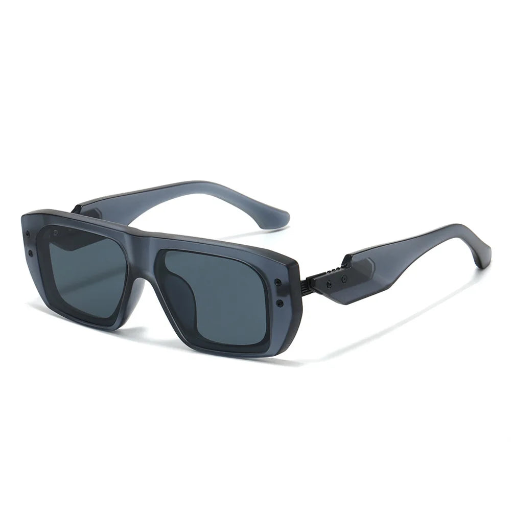 JNPCXI Luxury Square Sunglasses for Men Flat Top UV400 Sun Glasses Women Brand Designer Trendy Female Shades Anti Blue Light