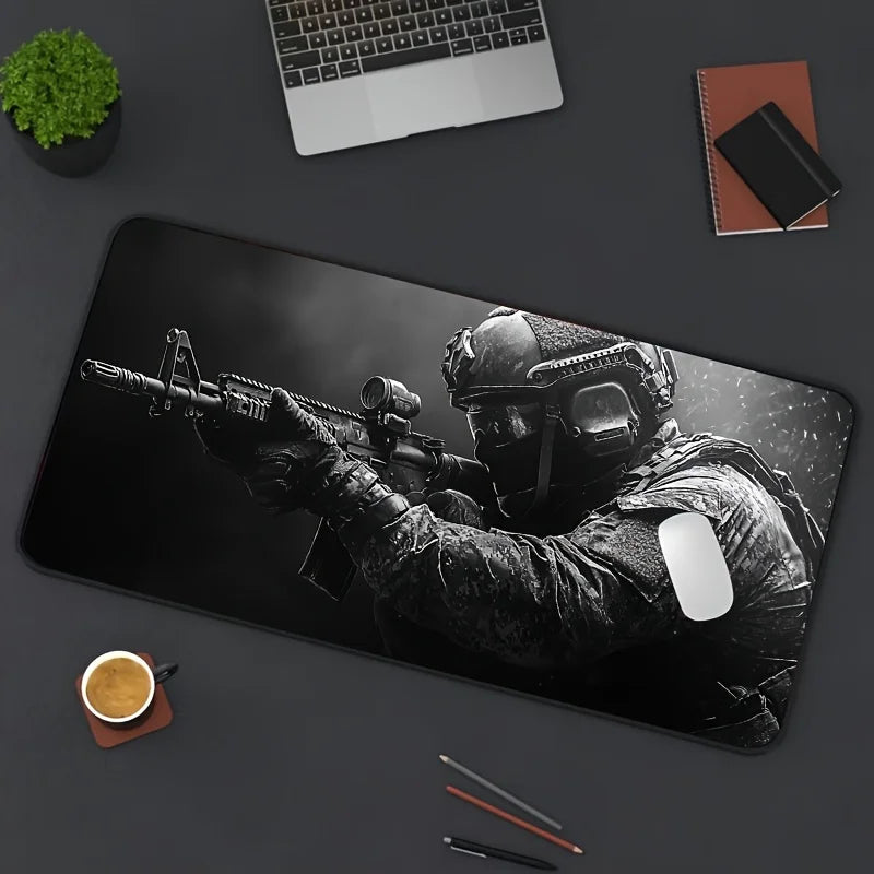 Large Mouse Pad Tactical Soldier Non-Slip XXL desk Mat gaming Stitched Edges Rug6