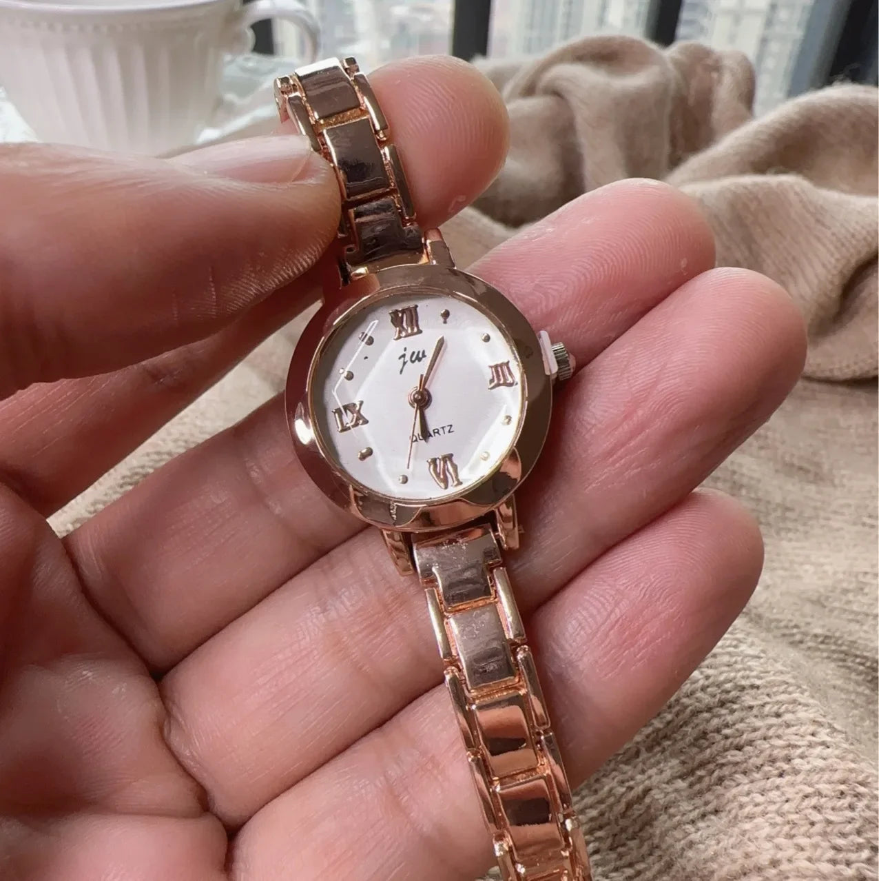 L Luxury Ladies Small Dial Watch for Women Silver Stainless Stee Wristwatch Dress Women's Quartz Bracelet Clock Gift Relogio