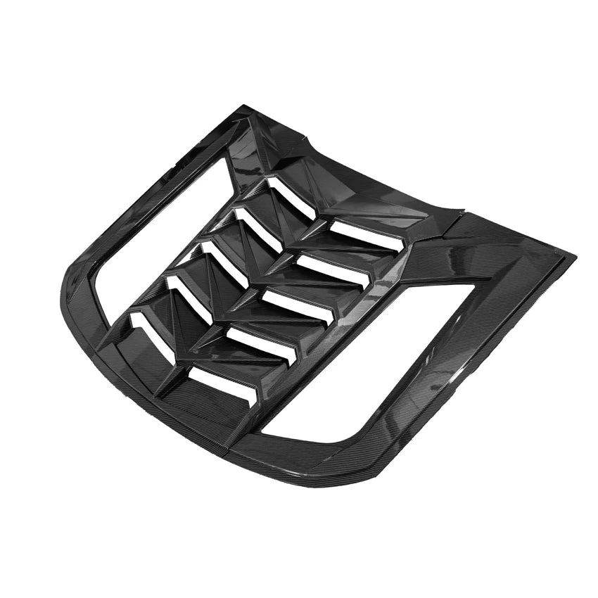 Car Rear Louver Window For Ford Mustang 2015-2023 Side Shutter Cover Trim Sticker Vent Scoop Car Accessories Window Blinds