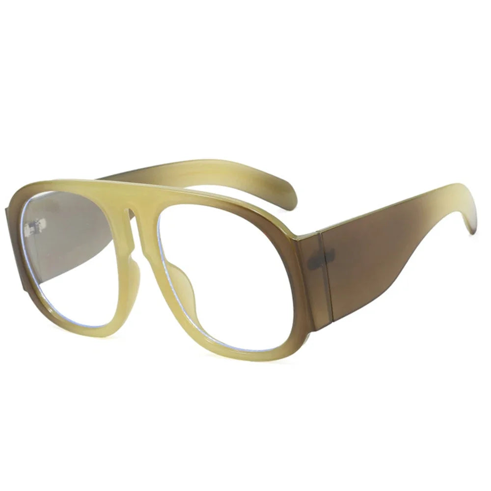 JNPCXI Goggles Oversized Glasses Frame Women One Piece Optical Shades Men Luxury Eyeglasses Frame Men Computer Glasses