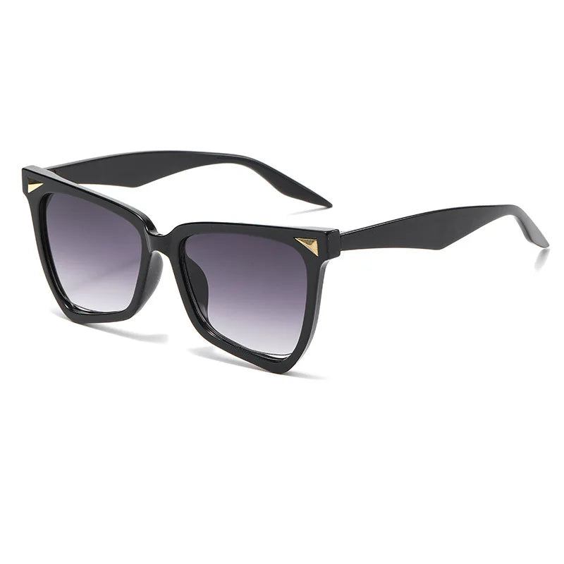 JNPCXI Rainbow Cat Eye Vintage Women Sunglasses Brand Black Round Cool Men Pilot Sun Glasses