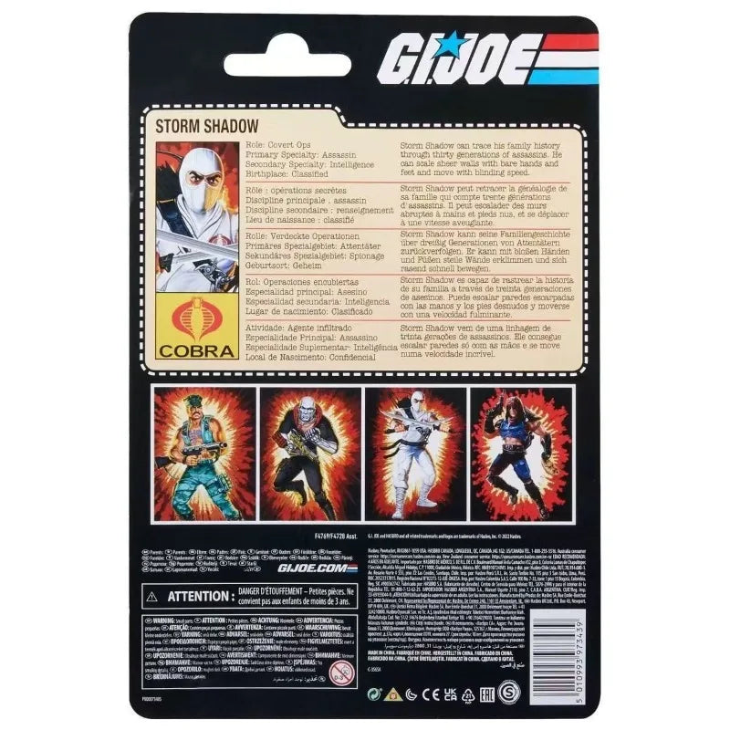 Original Hasbro G.I. Joe Classified Series Storm Shadow Anime Figure Toy Model Collection