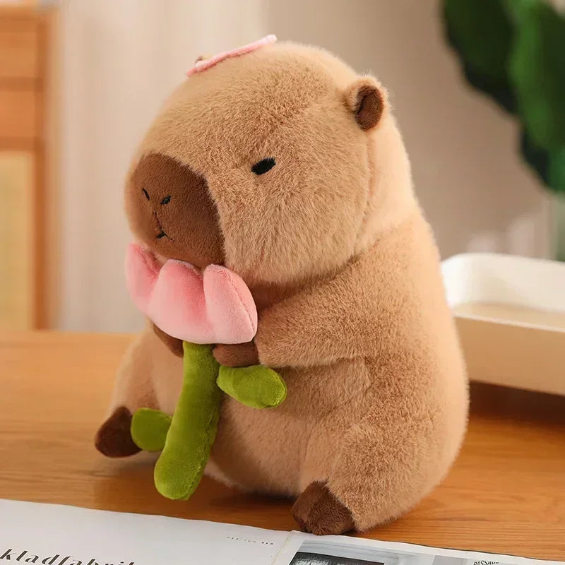 Kawaii Anime Capybara Bread Plush Toy Creative Stuffed Animals Capybara Toast Doll Girl Birthday Toys Girlfriend Cute Gift