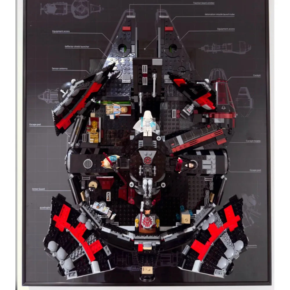 1579PCS The Dark Falcon Modular Creative Model Building Block DIY Architectures