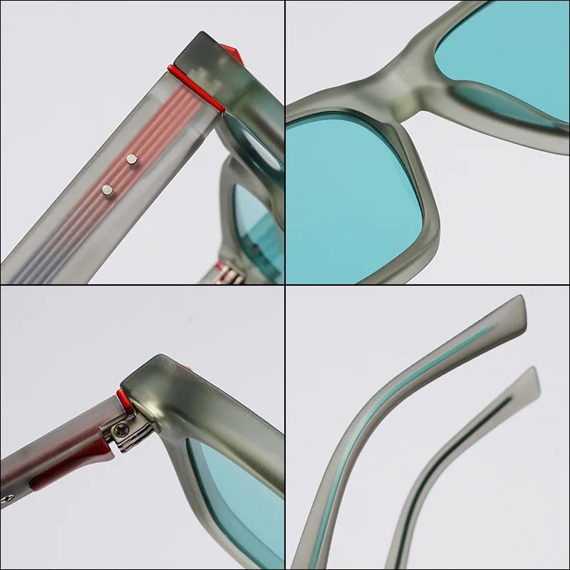 JNPCXI New Square Sunglasses Unisex Retro Style UV Protection Casual Sun Glasses for Men Women