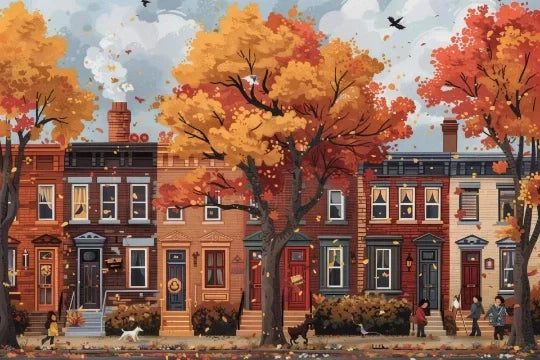 Paper Adult Jigsaw Puzzle 1000 Pieces Puzzle Toys Landscape Animation Puzzle Decorative Painting Exercise Brain Thinking