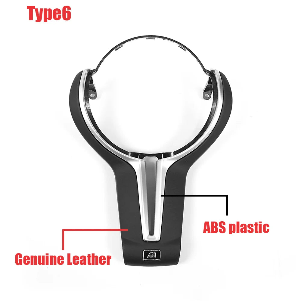 Carbon fiber steering wheel trim cover For BMW F20 F22 F30 F31 F32 F33 F36 F10 F18 F06 F01 F12 F13 F15 F16 F25 F26 F80 F87 F82